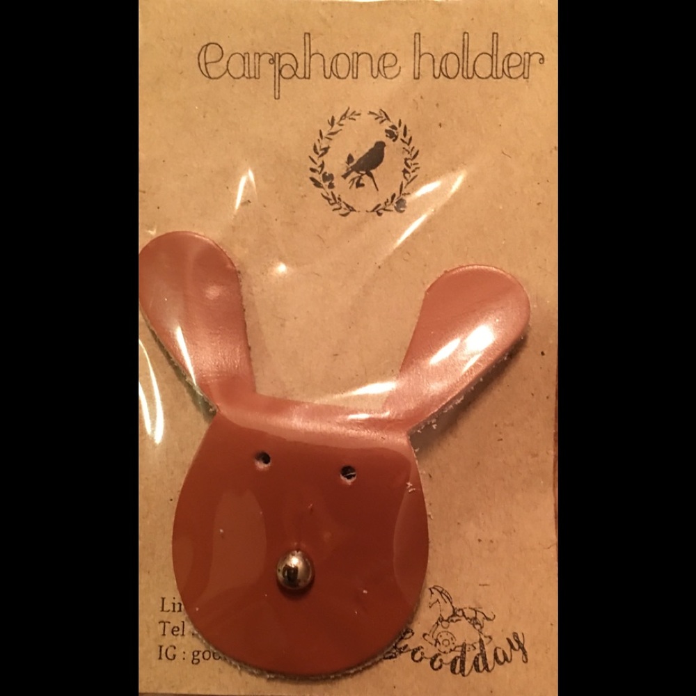 Leather Earphones Holder